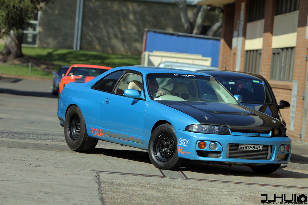 Jaws dropped and ears popped when Adam's monster R33 drove in