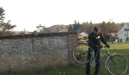 Mickael-Dupont-backflips-vintage-ladies-shopping-bike-2